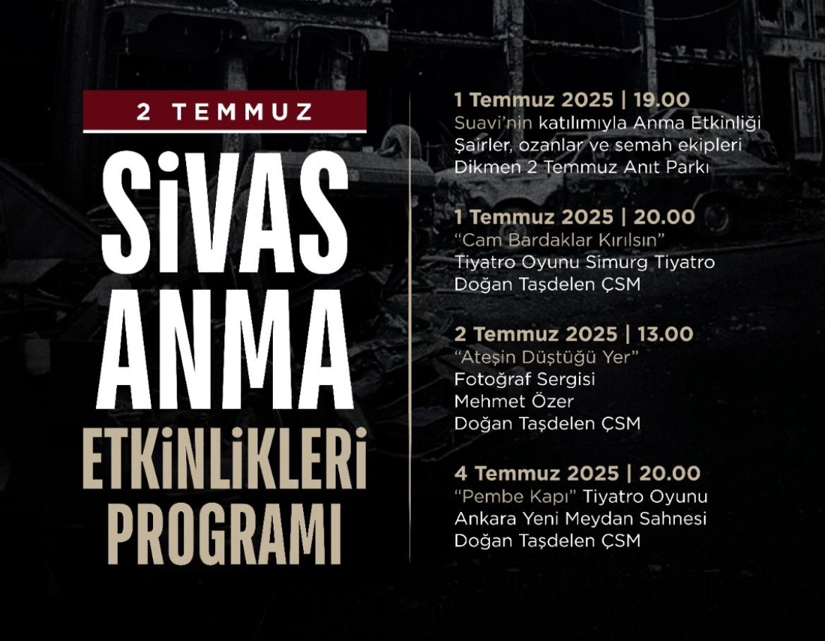 Çankaya Belediyesi’nin “2 Temmuz Anma Programı”