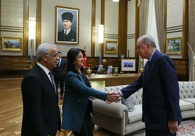 DEM Parti İmralı Heyeti Cumhurbaşkanı Erdoğan’la görüştü