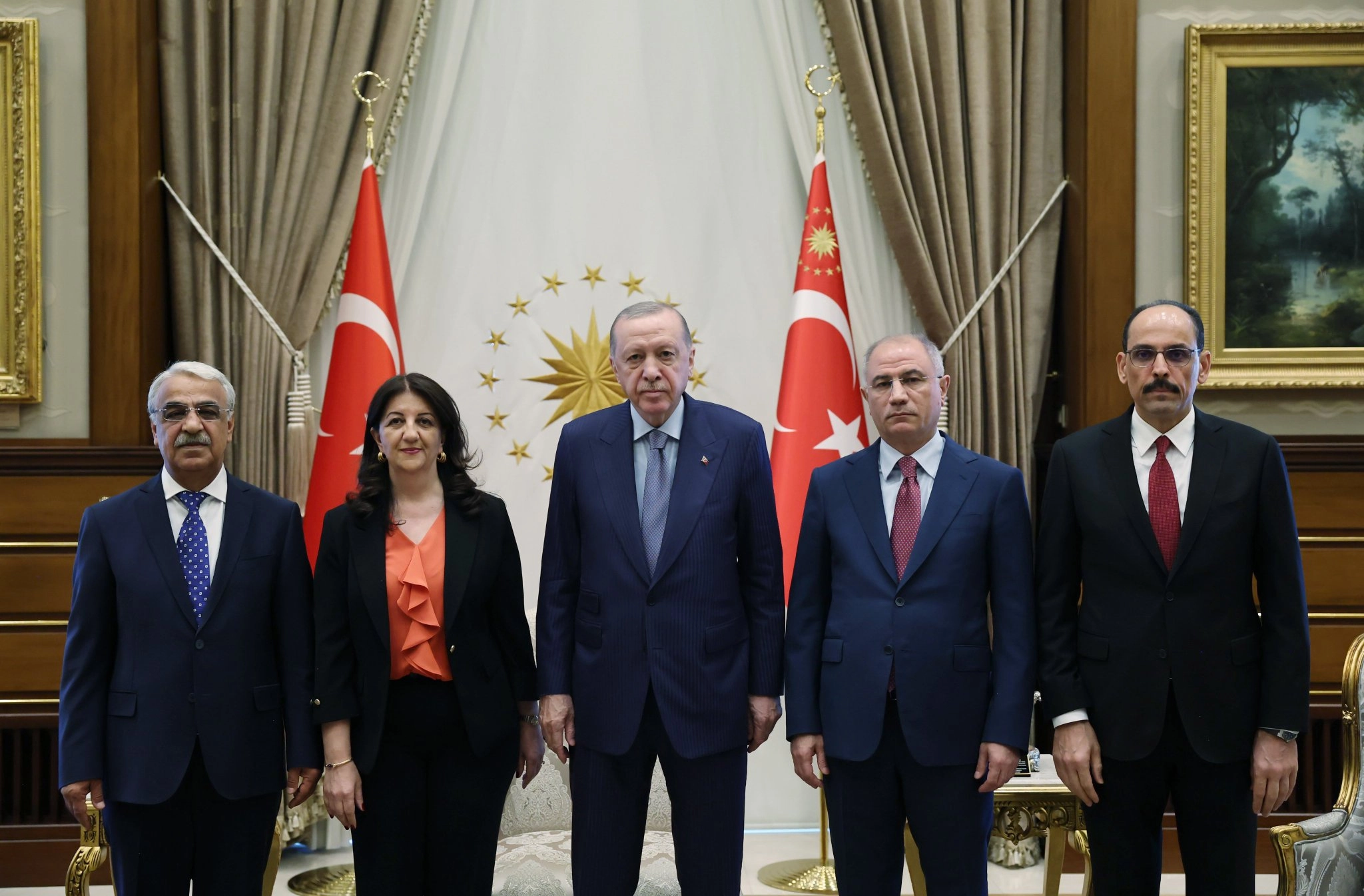 DEM Parti İmralı Heyeti Cumhurbaşkanı Erdoğan ile görüştü