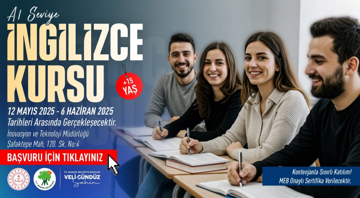 Mamak Belediyesi’nden ücretsiz İngilizce kursu