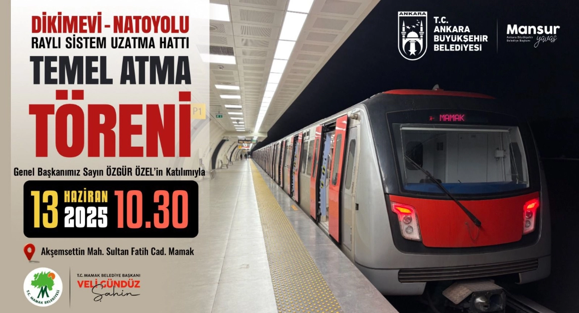 Mamak’a metro geliyor