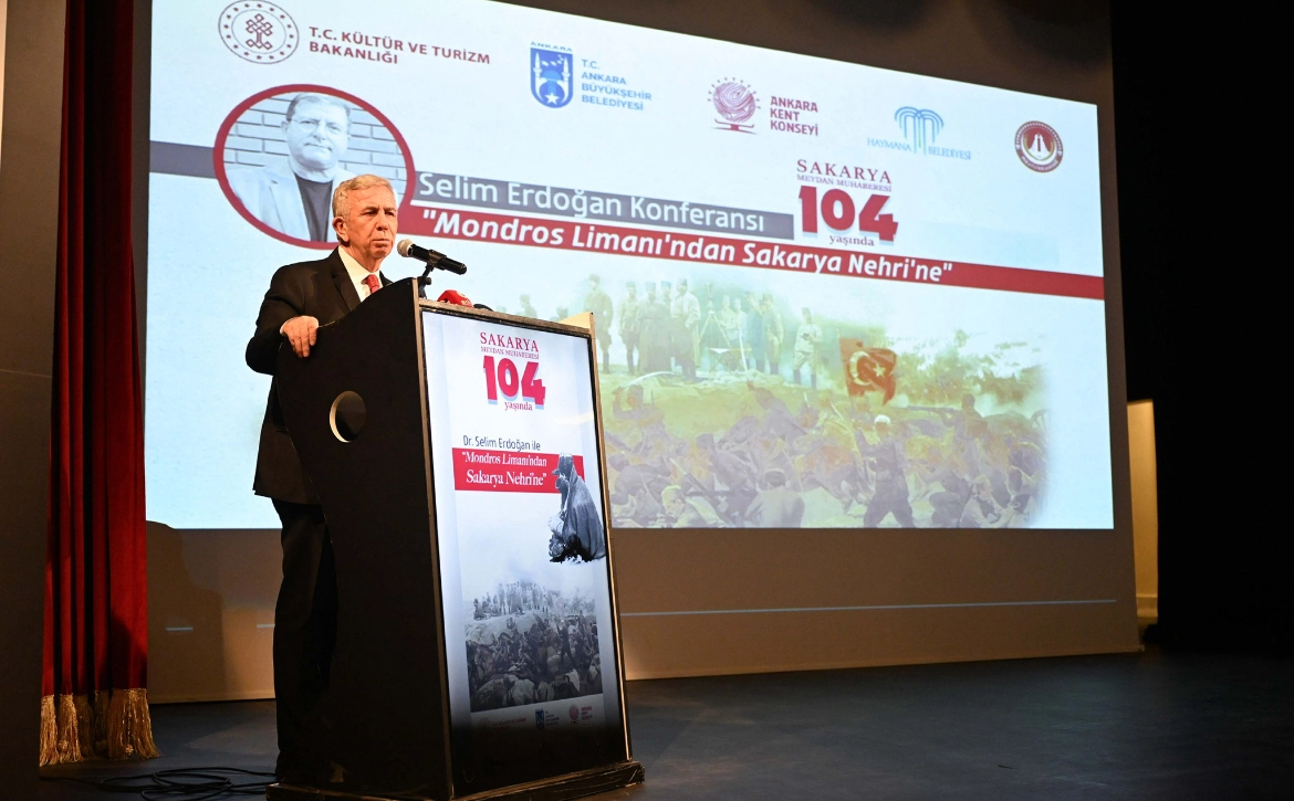 Mansur Yavaş “Mondros Limanı’ndan Sakarya Nehri’ne” konferansına katıldı 