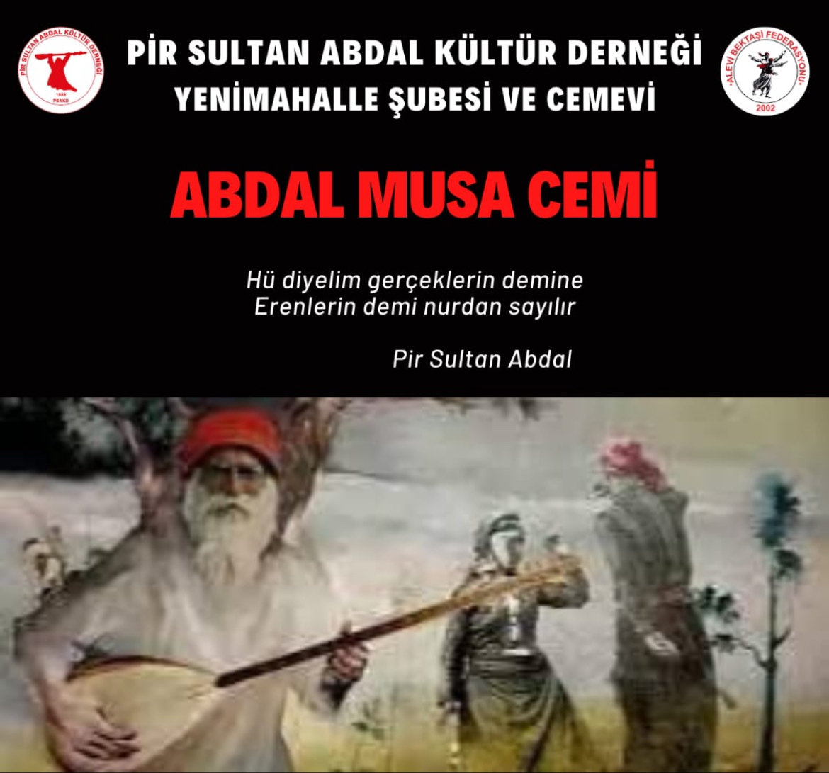 Pir Sultan Abdal Kültür Derneği’nde Abdal Musa Cemi